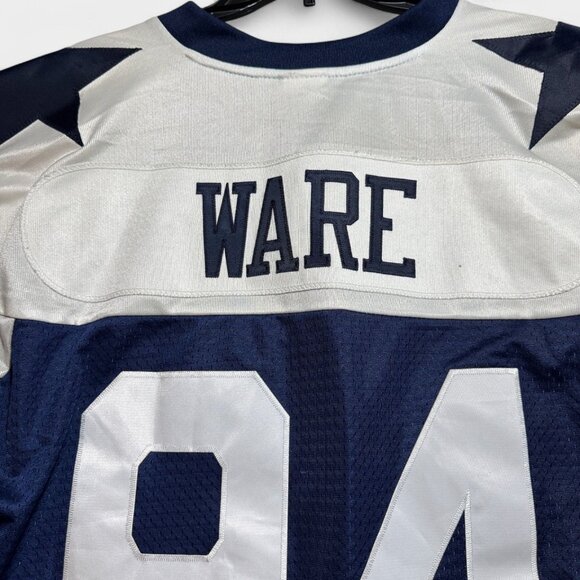 Reebok Vintage NFL Throwback Cowboys Jersey Ware #94 Blue/White L - Picture 6 of 11